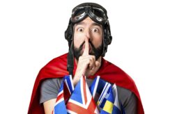 Superhero formateur de l'anglais montre les astuces